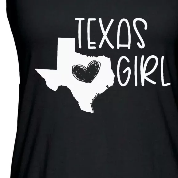 Cute Texas Girl I Love Texas Real Proud Texan Ladies Essential Flowy Tank