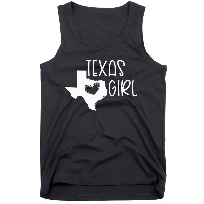 Cute Texas Girl I Love Texas Real Proud Texan Tank Top