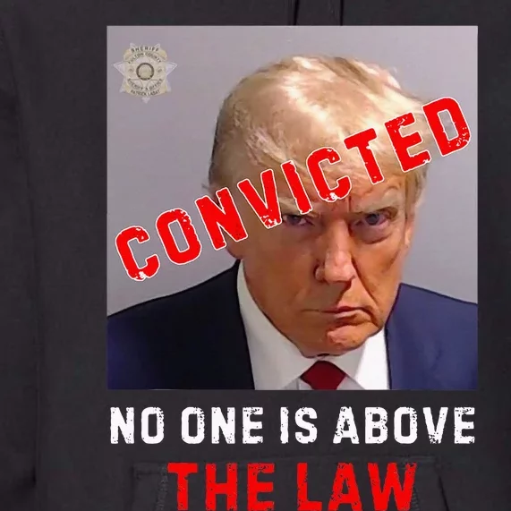 Convicted Trump Guilty Lock Him Up No One Is Above The Law Premium Hoodie