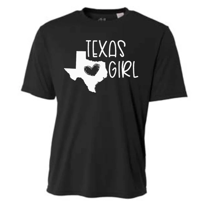 Cute Texas Girl I Love Texas Real Proud Texan Womens Cooling Performance Crew T-Shirt