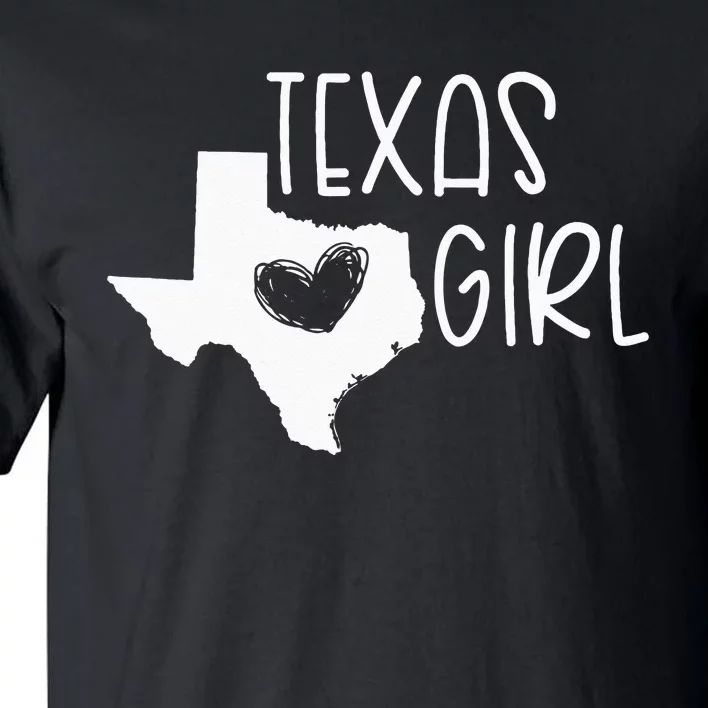 Cute Texas Girl I Love Texas Real Proud Texan Womens Tall T-Shirt