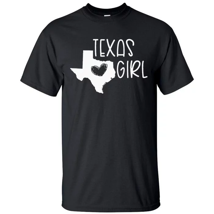 Cute Texas Girl I Love Texas Real Proud Texan Womens Tall T-Shirt