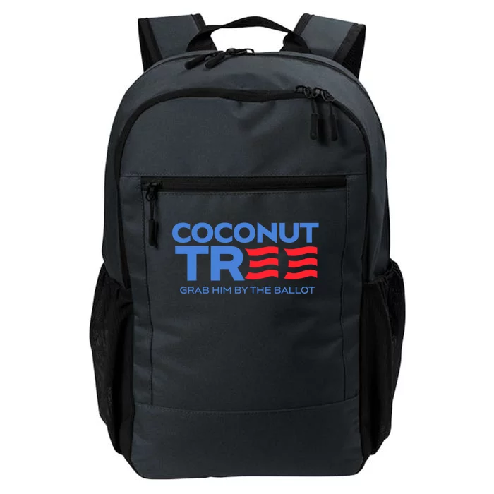 Coconut Tree Grab Him By The Ballot Election 2024 Daily Commute Backpack