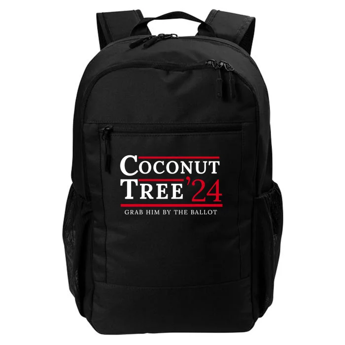 Coconut Tree Grab Him By The Ballot Election 2024 Daily Commute Backpack