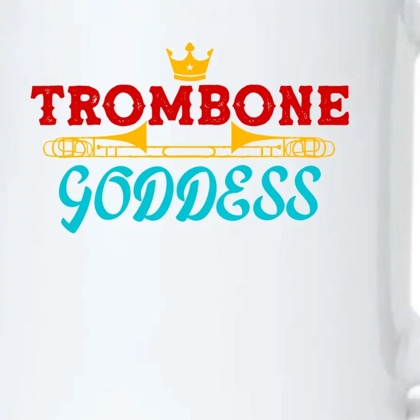 Cute Trombone Goddess Orchestra Band Music Queen Girls Crown Gift Black Color Changing Mug