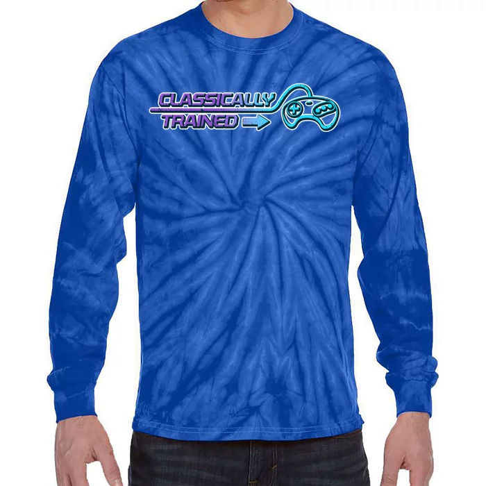 Classically Trained Gamer Design Gift Tie-Dye Long Sleeve Shirt