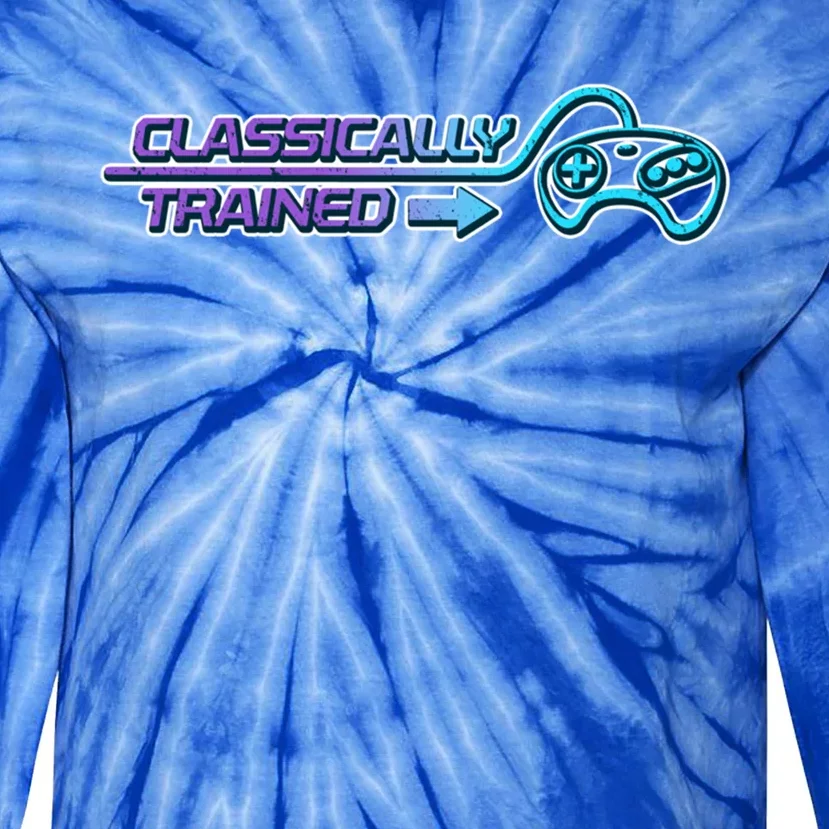 Classically Trained Gamer Design Gift Tie-Dye Long Sleeve Shirt