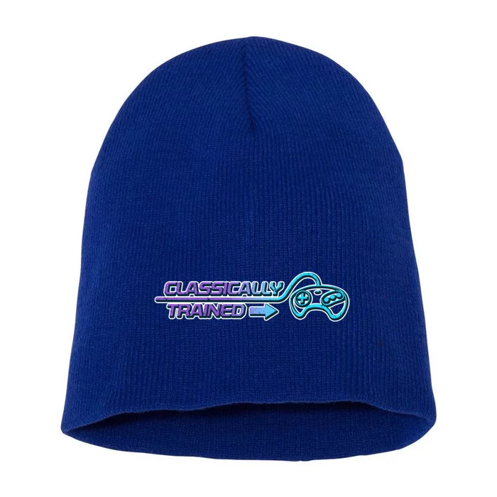 Classically Trained Gamer Design Gift Short Acrylic Beanie