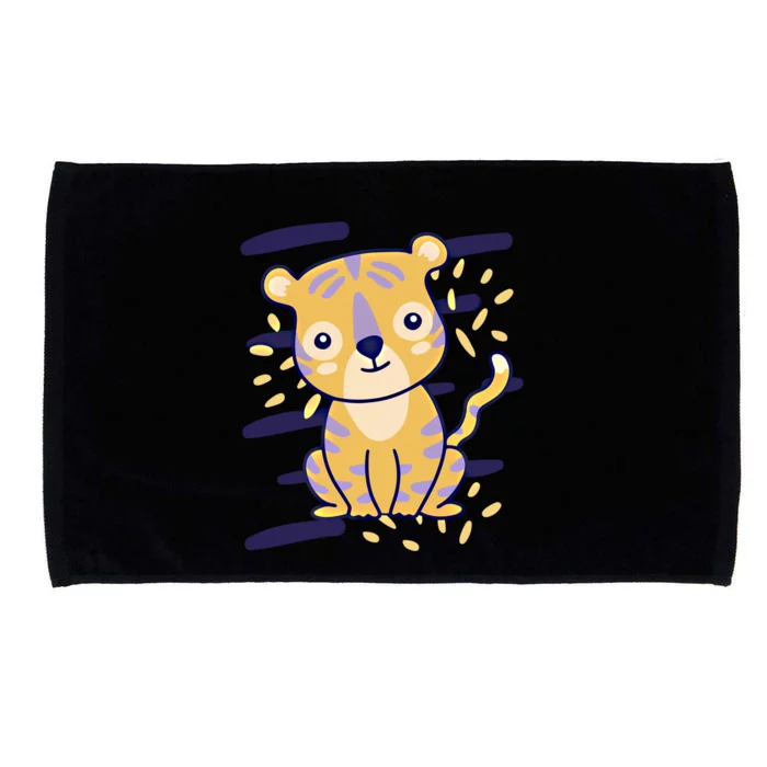 Cute Tiger Gift Microfiber Hand Towel