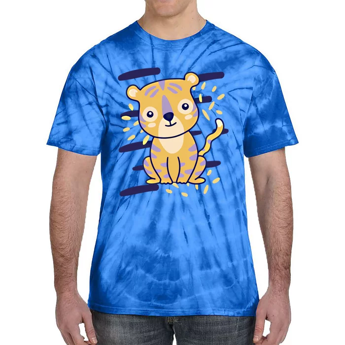 Cute Tiger Gift Tie-Dye T-Shirt