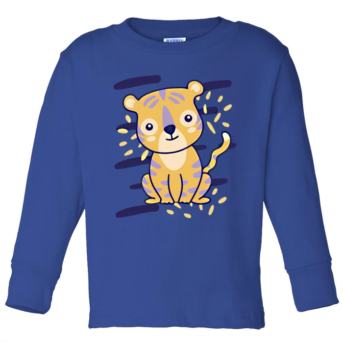 Cute Tiger Gift Toddler Long Sleeve Shirt