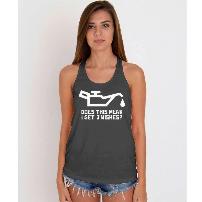 Car Tuning Greaser Engineer Mech Funny Mechanic Women's Knotted Racerback Tank