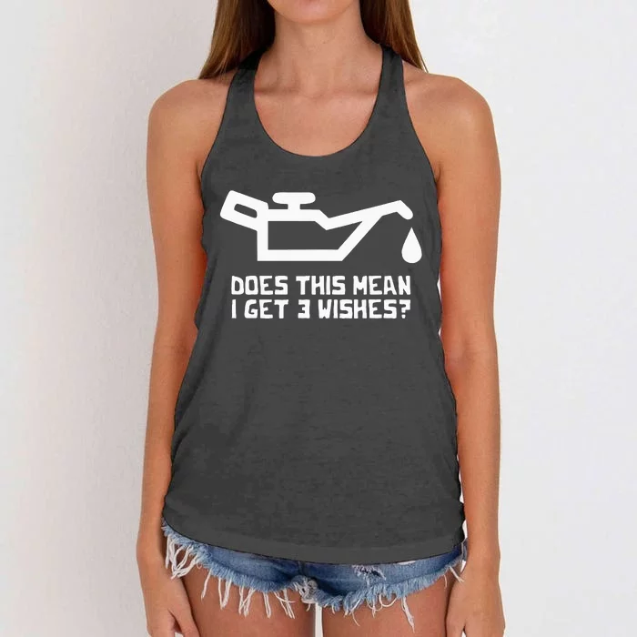 Car Tuning Greaser Engineer Mech Funny Mechanic Women's Knotted Racerback Tank