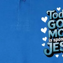 Christian TodayS Good Mood Is Sponsored By Jesus Softstyle Adult Sport Polo