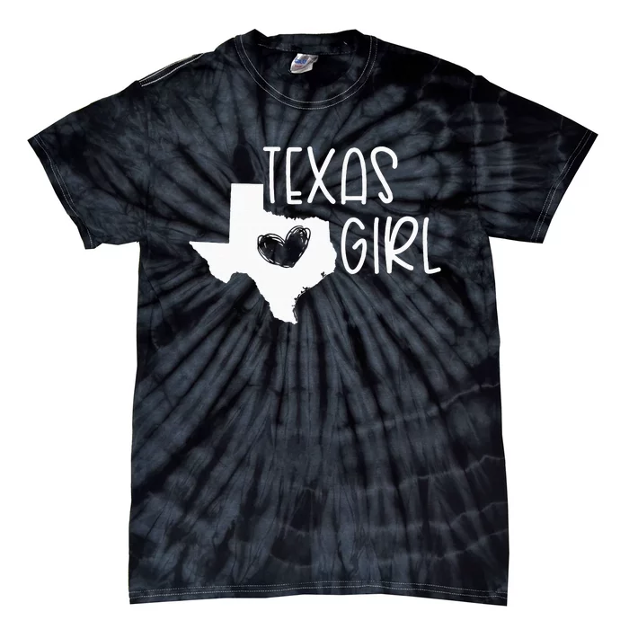 Cute Texas Girl I Love Texas Real Proud Texan Womens Tie-Dye T-Shirt