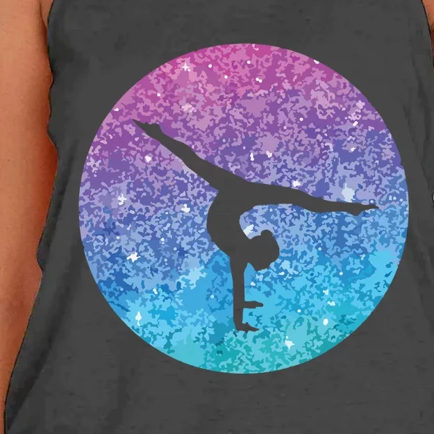 Cute Trendy Gymnastics Gift For Girl Teens And Women Women's Knotted Racerback Tank