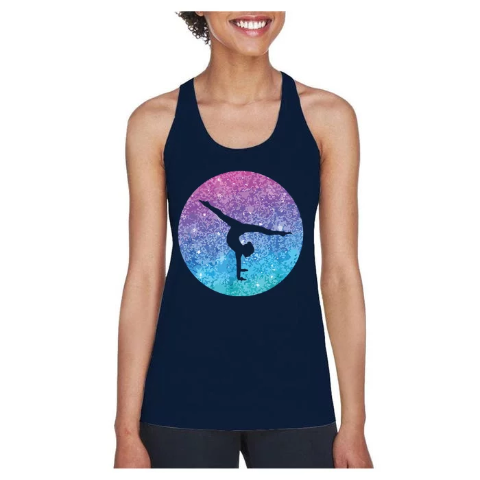 Cute Trendy Gymnastics Gift For Girl Teens And Women Women's Racerback Tank