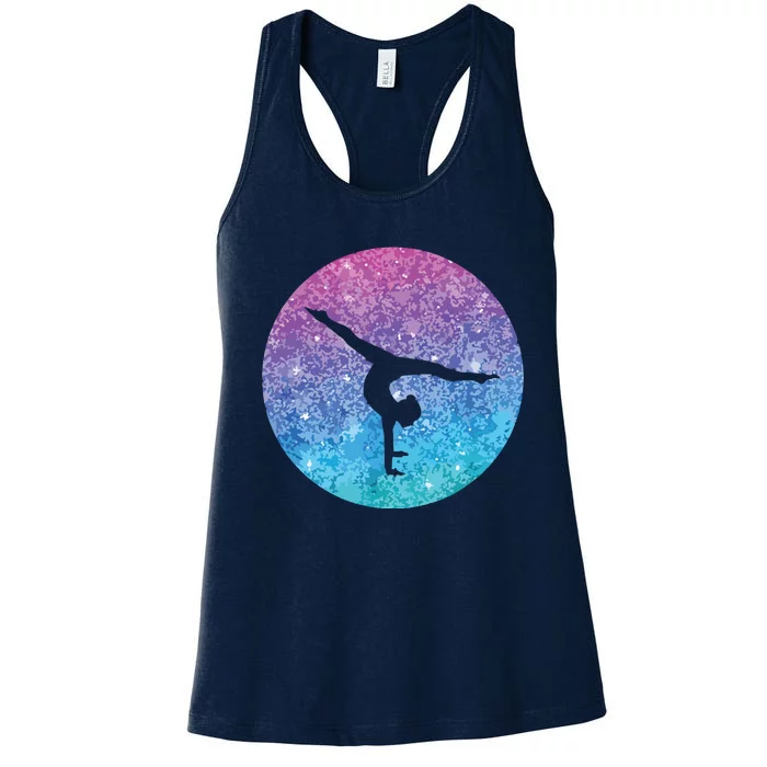 Cute Trendy Gymnastics Gift For Girl Teens And Women Women's Racerback Tank