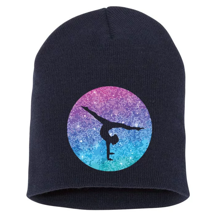 Cute Trendy Gymnastics Gift For Girl Teens And Women Short Acrylic Beanie