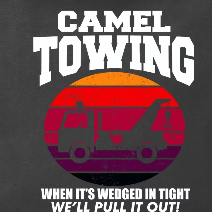 Camel Towing Gift Funny Retro Camel Towing Funny Halloween Gift Zip Tote Bag