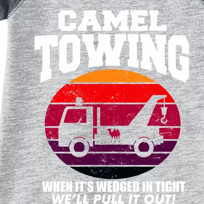 Camel Towing Gift Funny Retro Camel Towing Funny Halloween Gift Infant Baby Jersey Bodysuit