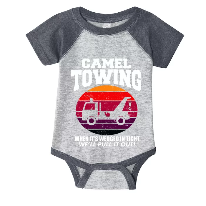 Camel Towing Gift Funny Retro Camel Towing Funny Halloween Gift Infant Baby Jersey Bodysuit