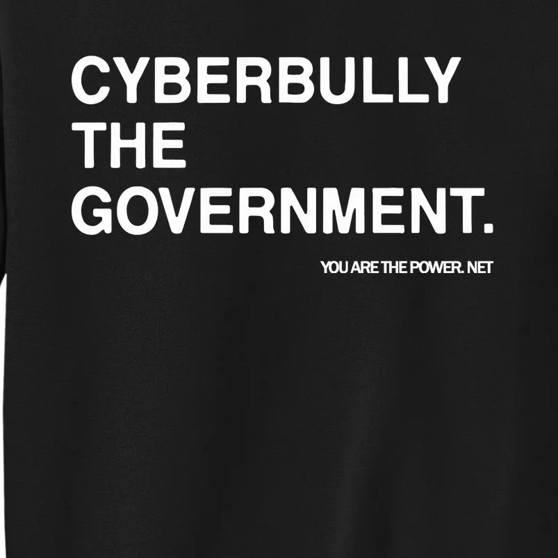 Cyberbully The Government You Are The Power Net Tall Sweatshirt