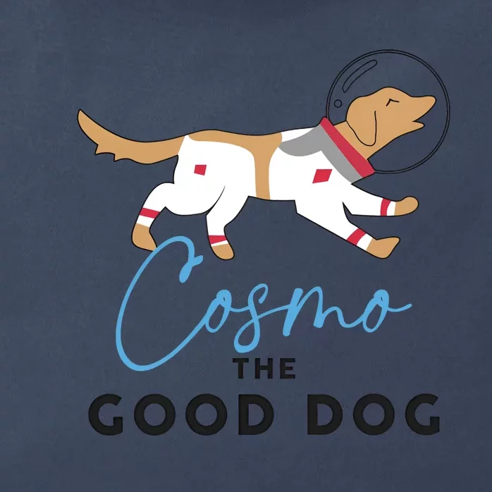 Cosmo The Good Dog Rocket Lylla Floor & Teefs Space Dog Zip Tote Bag