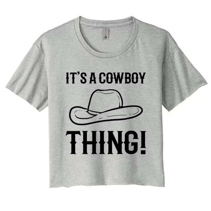 Cow Thing! Horse Lover Cool Gift Women's Crop Top Tee