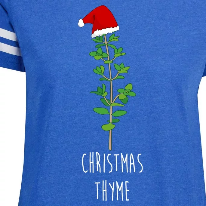 Christmas Thyme Holiday Enza Ladies Jersey Football T-Shirt