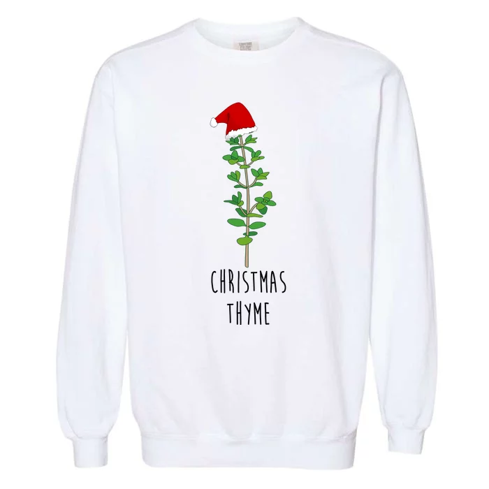 Christmas Thyme Holiday Garment-Dyed Sweatshirt