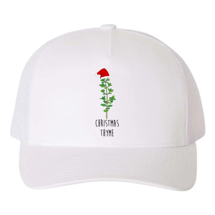 Christmas Thyme Holiday Yupoong Adult 5-Panel Trucker Hat