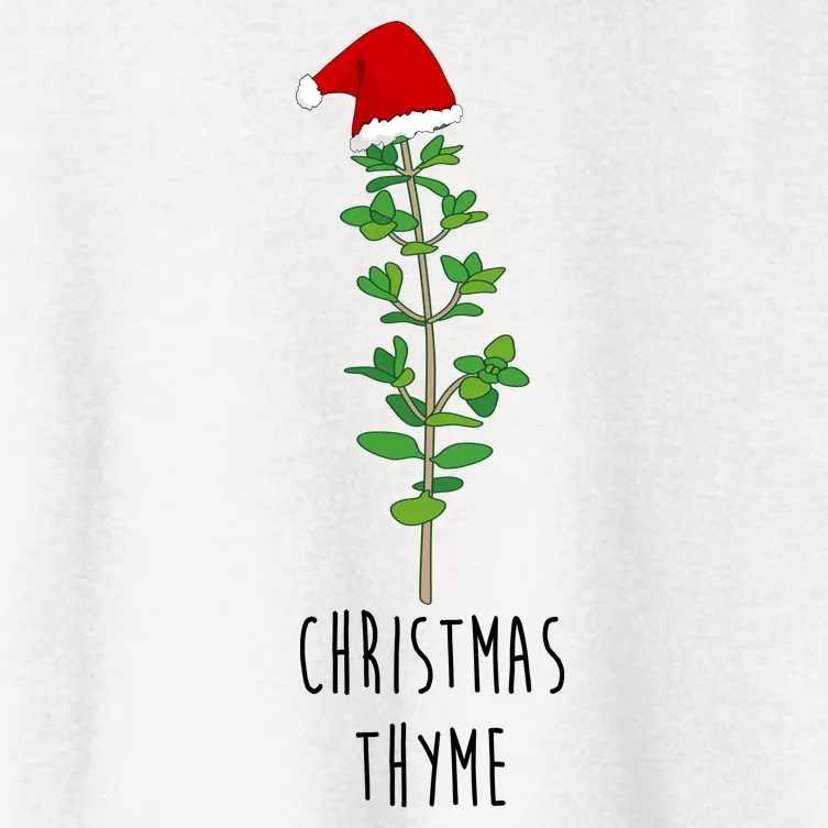 Christmas Thyme Holiday Women's Crop Top Tee