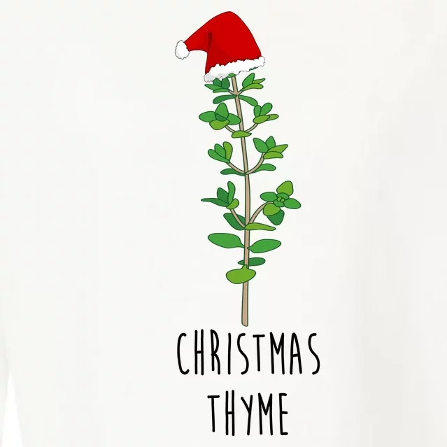 Christmas Thyme Holiday Cropped Pullover Crew