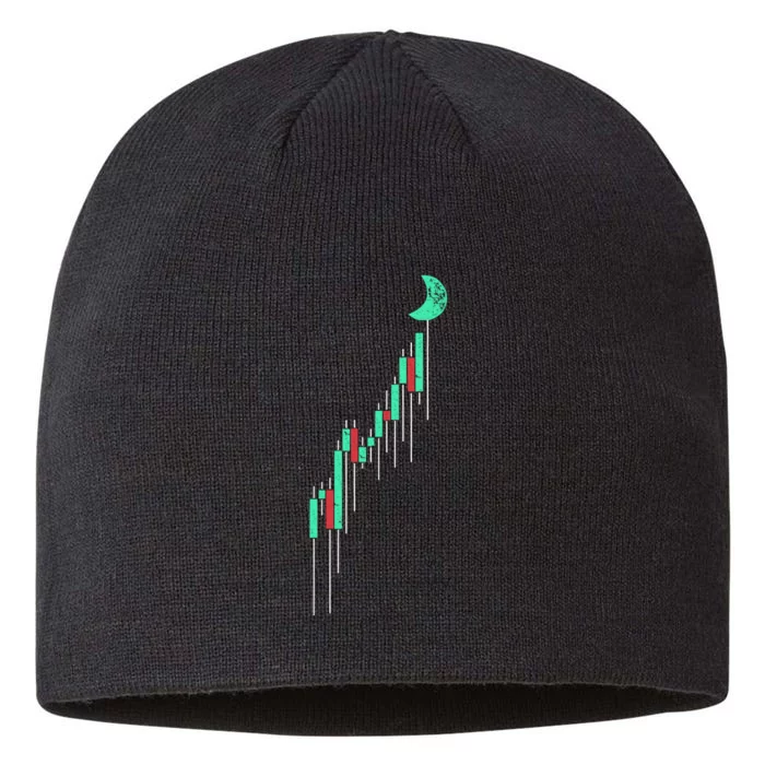 Crypto Trading Hodl Vintage Stock 8 1/2in Sustainable Knit Beanie