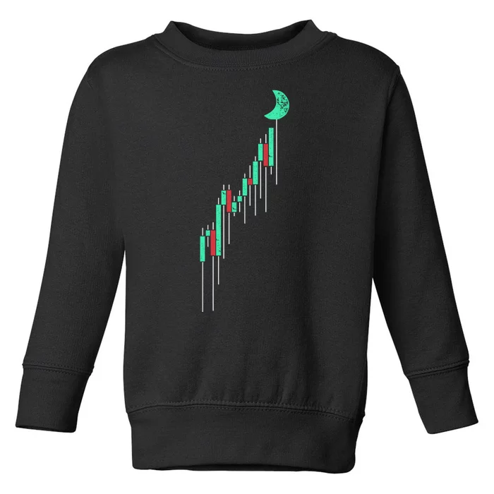 Crypto Trading Hodl Vintage Stock Toddler Sweatshirt