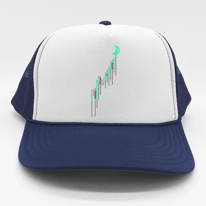 Crypto Trading Hodl Vintage Stock Trucker Hat