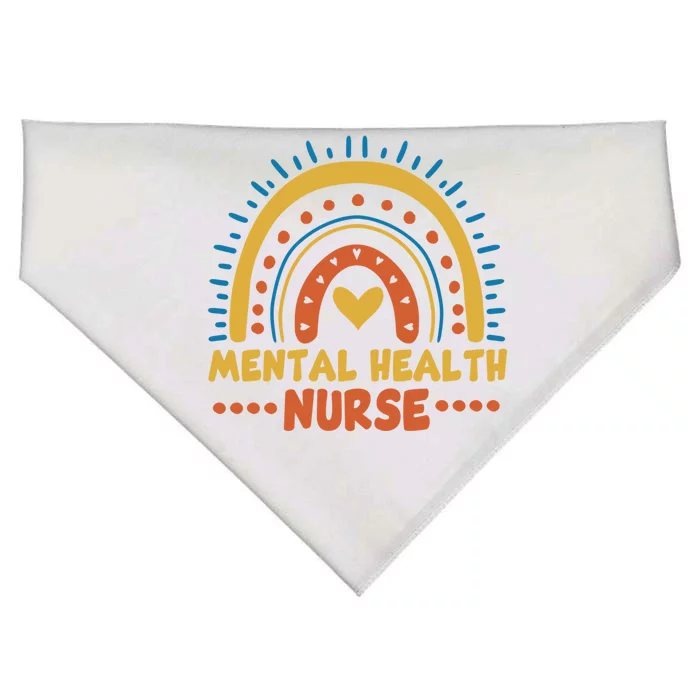 Cute Tal Health Nurse Rn Psych Nurse Gift USA-Made Doggie Bandana