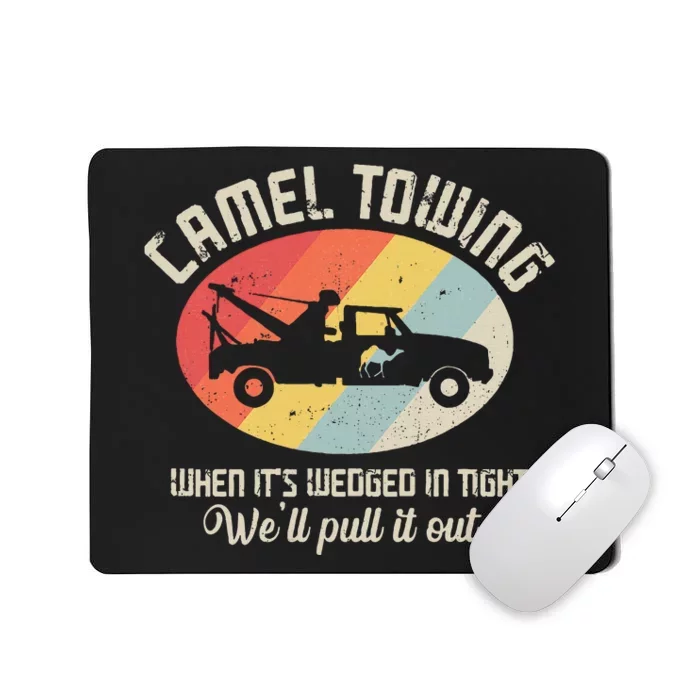 Camel Towing Halloween Retro Mousepad