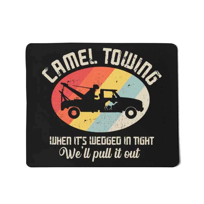 Camel Towing Halloween Retro Mousepad