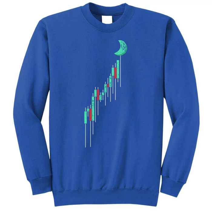 Crypto Trading Hodl Vintage Stock Chart To The Moon Gift Sweatshirt