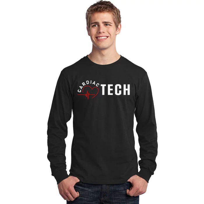 Cardiac Tech Heart Tall Long Sleeve T-Shirt