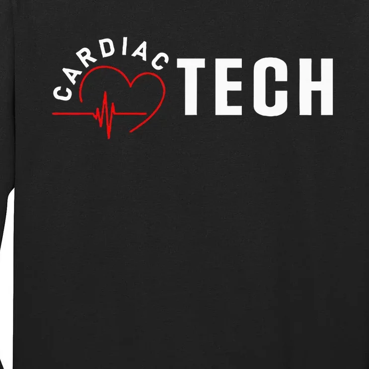 Cardiac Tech Heart Tall Long Sleeve T-Shirt