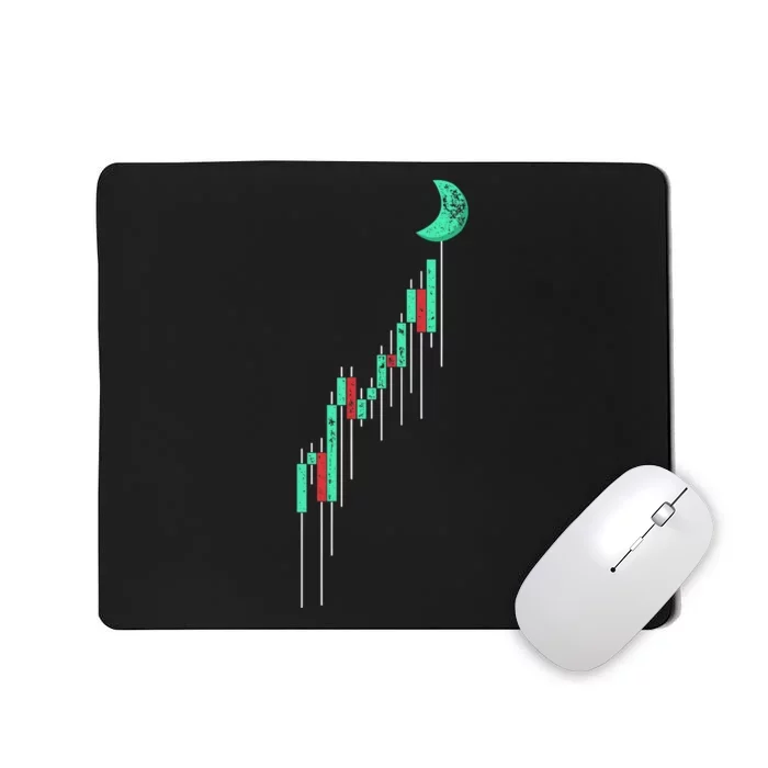 Crypto Trading Hodl Vintage Stock Chart To The Moon Mousepad