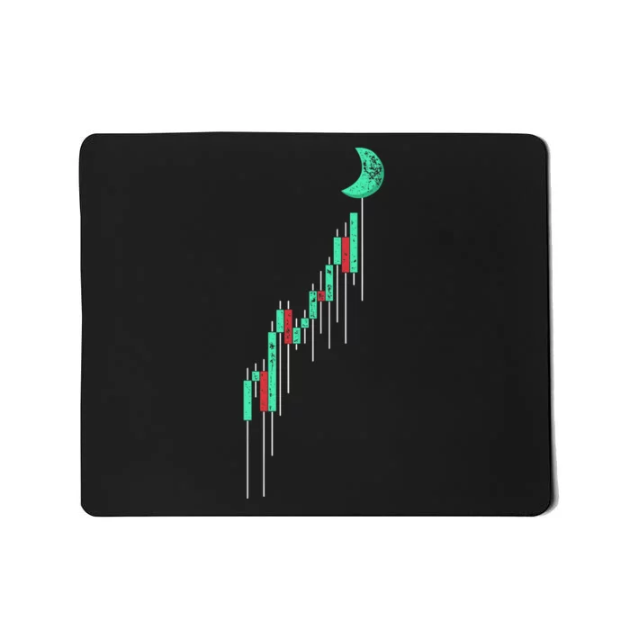 Crypto Trading Hodl Vintage Stock Chart To The Moon Mousepad