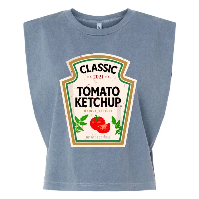 Classic Tomato Halloween Costume Diy Condiments Halloween Garment-Dyed Women's Muscle Tee