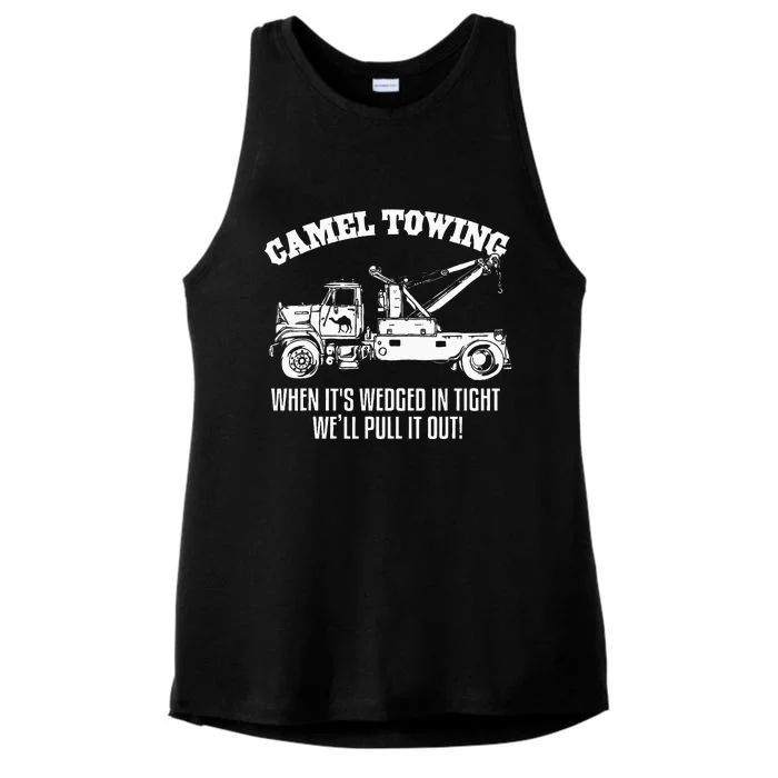 Camel Towing Halloween Ladies Tri-Blend Wicking Tank