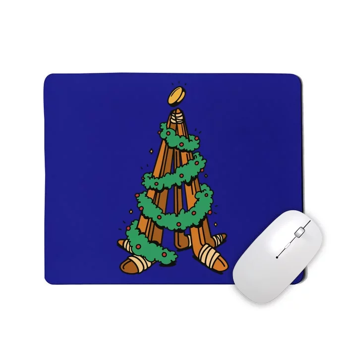 Christmas Tree Hockey Sticks Hocker Player Christmas Santa Gift Mousepad