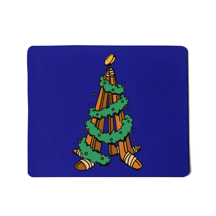 Christmas Tree Hockey Sticks Hocker Player Christmas Santa Gift Mousepad