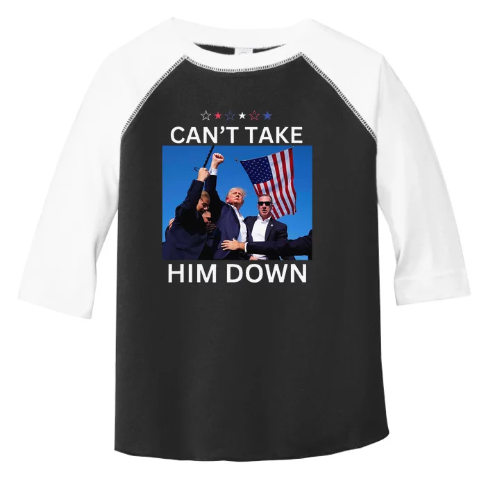 CanT Take Him Down Shooting At Donald Trump Rally Toddler Fine Jersey T-Shirt